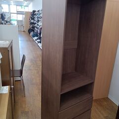 ★ジモティ割あり★  ワードローブ ダークブラウン H181.5×D40×W59.5 クリーニング済み MT931の画像