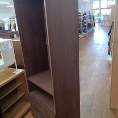 ★ジモティ割あり★  ワードローブ ダークブラウン H181.5×D40×W59.5 クリーニング済み MT931の画像