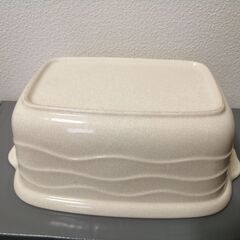 萬古焼　陶器製　ぬか漬け容器の画像