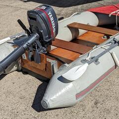 アキレスゴムボートと船外機2台          