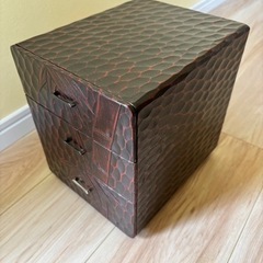 アンティーク　鎌倉彫　小物入れ引き出しの画像