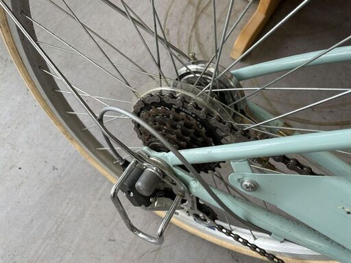 子供用自転車 水色 cafe croissant 24 札幌市　引き渡し 北海道のcroissant 自転車の中古が安い！激安で譲ります・無料で