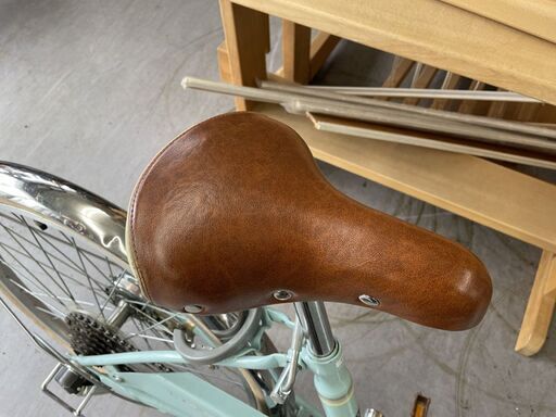子供用自転車 水色 cafe croissant 24 札幌市　引き渡し 22インチ 6段変速 ジュニア自転車 cafe croissant 水色 女の子