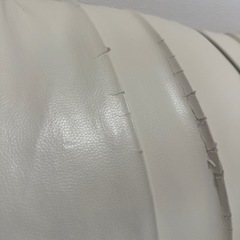 セミダブル ベッドフレーム レザー 白 週末値下げの画像