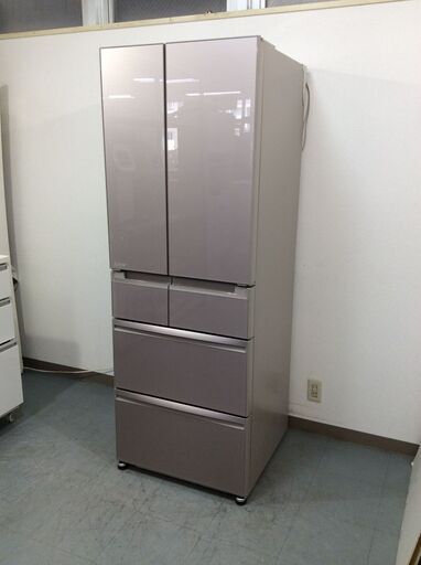 （6/3受渡済）YJT8537【MITSUBISHI/三菱 6ドア冷蔵庫】美品 2017年製 MR-WX47C-F 家電 キッチン 冷蔵冷凍庫 フレンチドア 自動製氷 470L