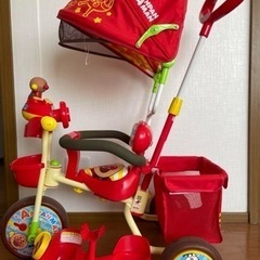 【取引中】アンパンマン三輪車（1.5~5才未満迄/今月中に引取で...