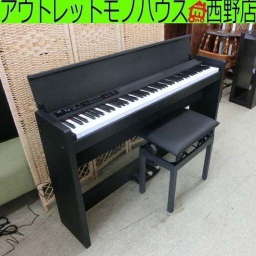 KORG 電子ピアノ LP-380 2021年製 椅子付き コルグ デジタルピアノ 88鍵盤 黒系 札幌市 西区 西野