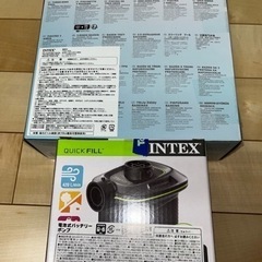 INTEX(インテックス) クリスタルブループール』『インテックス電動ポンプ』の画像