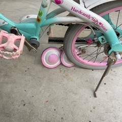 18インチ 子供用自転車 補助輪付き 女の子 の画像