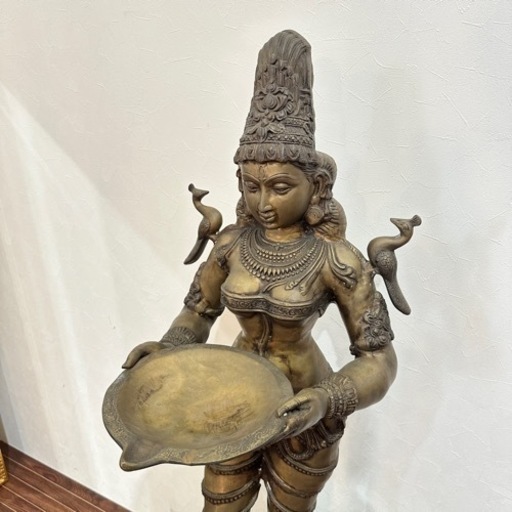 女神像　アジアン　真鍮　140cm  約50kg