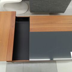★ジモティ割あり★  テーブル ブラウン H32×D81×W114 クリーニング済み TC013 ☆ジモティ割あり☆ ダイニングセット ブラウン H70×D75×W120