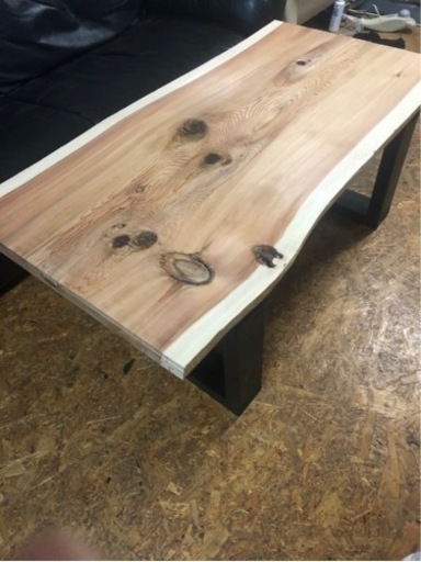 お買い得 120cmサイズ 無垢 一枚板テーブル