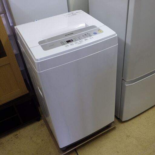 2021年製 アイリスオーヤマ 全自動洗濯機 5kg 配達設置対応/1カ月保証 ホワイト IRIS OHYAMA IAW-T502E