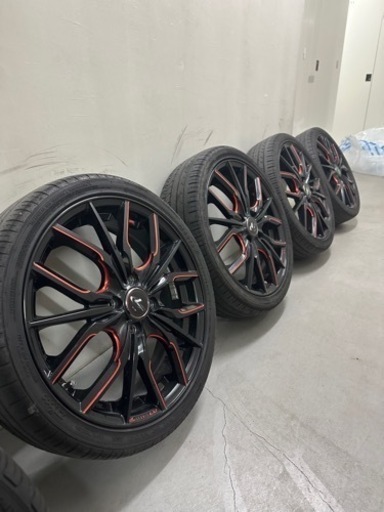 アルミホイールレオニス ＬＶ Wede ホイール 16inch BK/SC(ＲＥＤ)