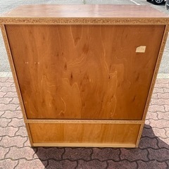 【家具】ガラス戸棚 キャビネット セーラム 収納 引き出し インテリア の画像