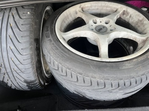 SSRホイール、17インチ2本タイヤ付き