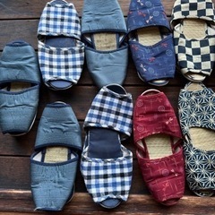 和風スリッパ15足の画像