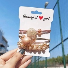 未使用品韓国風ヘアゴム