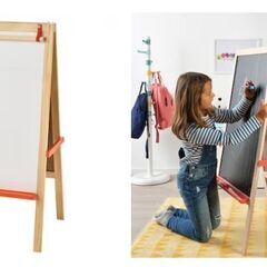 超美品■■■お値下げ■■■IKEAお絵描き台　黒板付　MÅLA ...
