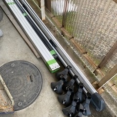 トヨタ純正　INNO ハイエース200系　ルーフキャリア　アルミ...