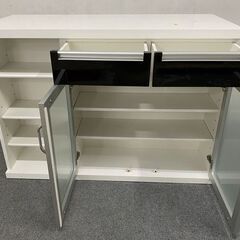 NITORI/ニトリ バーカウンター パース2 ホワイト シンプルモダン エナメルUV塗装 幅120 中古家具 店頭引取歓迎 R8149