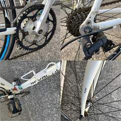 ROYAL HUNTER ロードバイク（ホワイト）※ 変速機まわり不具合ありの画像