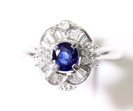 天然サファイヤリング