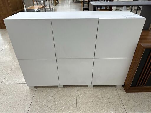 ★ジモティ割あり★  収納棚 白 H77.5×D30×W108 クリーニング済み TJ5089