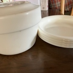 値下げ　生活雑貨 食器 プレート白セットの画像