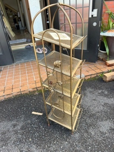 アンティーク調　スリッパラック