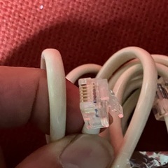 電話機用コード、6芯　3メートルの画像