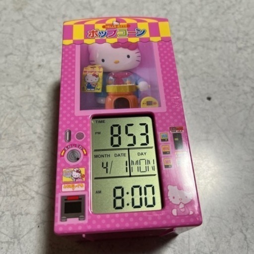 ハローキティ　ポップコーン　時計