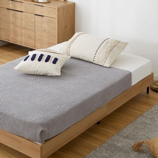 【お取引中】LOWYA ベッド セミダブル フレーム＋マットレス セット ロウヤ