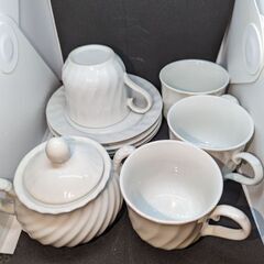 オシャレなコーヒー、ティカップセットで。の画像