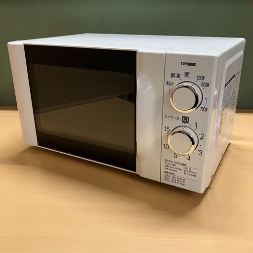 ツインバード 単機能電子レンジ DR-D419（ホワイト）2018年製