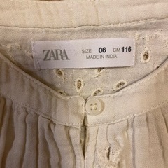 ZARA 長袖　110cmの画像