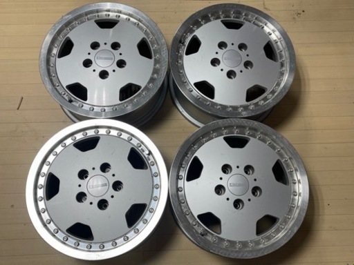 値下げ商談可能 旧車 当時物 深リム weds FARMAS ウェッズ ファーマス ディッシュ アルミホイール 15×6.5JJ／P.C.D114.3／OFF35／5H／4本セット