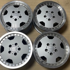 値下げ商談可能 旧車 当時物 深リム weds FARMAS ウェッズ ファーマス ディッシュ アルミホイール 15×6.5JJ／P.C.D114.3／OFF35／5H／4本セット