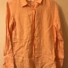 UNIQLO・ワイシャツ・サーモンピンク