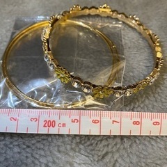 新品未使用‼️ 花柄 バングル セット ファッション アクセサリー ブレスレットの画像
