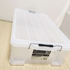カインズ フタ付ハードコンテナ ＃50 クリアの画像