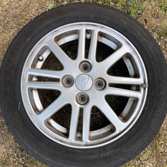 ダイハツ ムーヴ l175s 純正アルミホイール タイヤ新品の画像