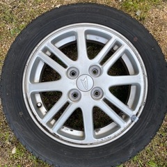 ダイハツ ムーヴ l175s 純正アルミホイール タイヤ新品の画像