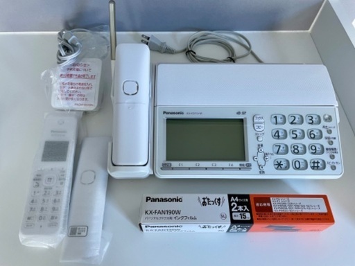2019年購入　Panasonic おたっくす　kx-pz710 インクフィルム2本付き電話　ファックス