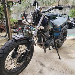 ヤマハ TW225E 2004年式 自賠責付 ロンスイ スカチューン トラッカーハンドルの画像