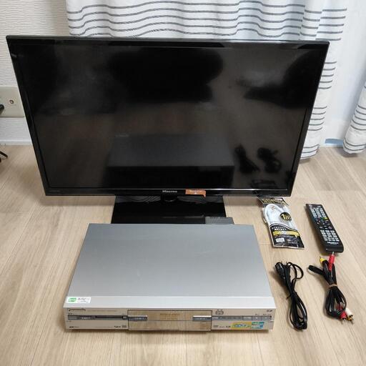 裏録可32型液晶TV(HS32K160)+HDDレコーダー(DMR-E330H)