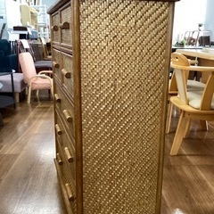 ラタンチェスト　¥3200 【町田市再生家具】　240010の画像