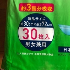 介護用品　フラットタイプ　パット　３０枚
の画像