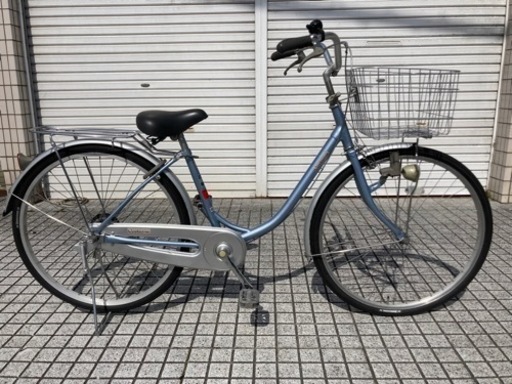 【26インチ自転車】ブリヂストン製　変速なし　前タイヤ新品❗️スペアキーあり　若林自転車　浜大津SALE中❗️