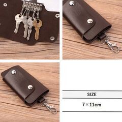 キーケース  6連フック （新品）ブラウン/お取り引き予定者!有り。の画像